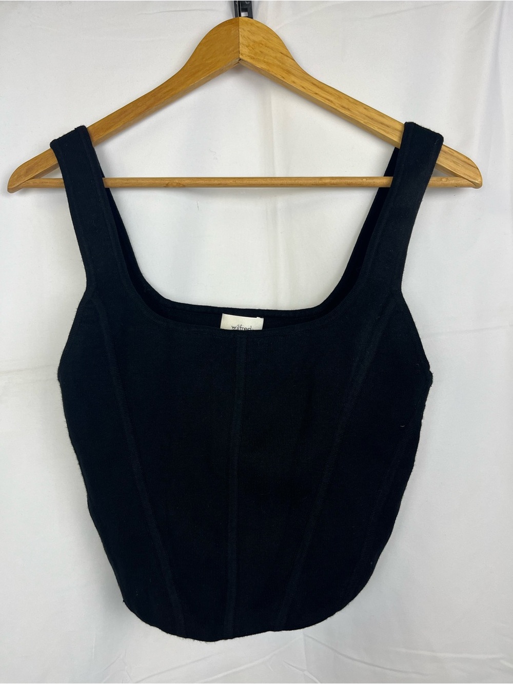 Wilfred for Aritzia Sculpt Knit bustier tank top size L‎